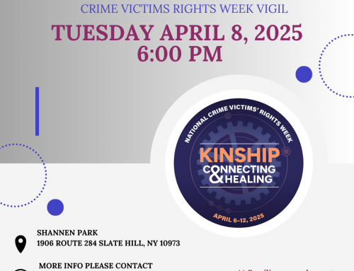 CRIME VICTIMS RIGHTS WEEK VIGIL – TUESDAY, APRIL 8, 2025, at 6:00 PM