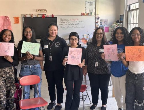Girls Circle group at Twin Towers Middle School